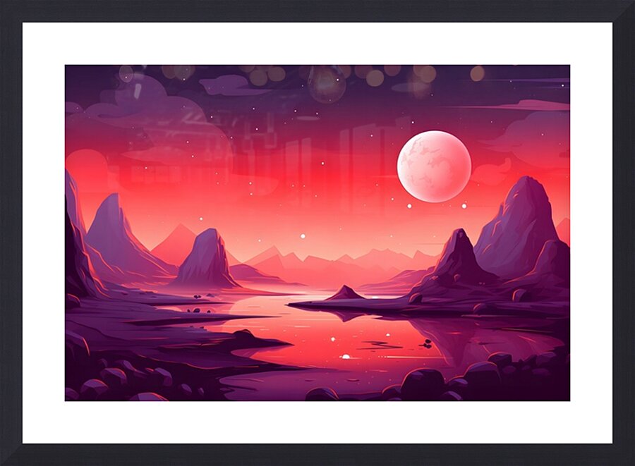 Planetscape 62 Picture Frame print