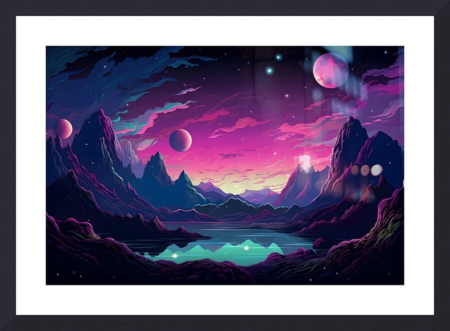 Planetscape 33 Picture Frame print