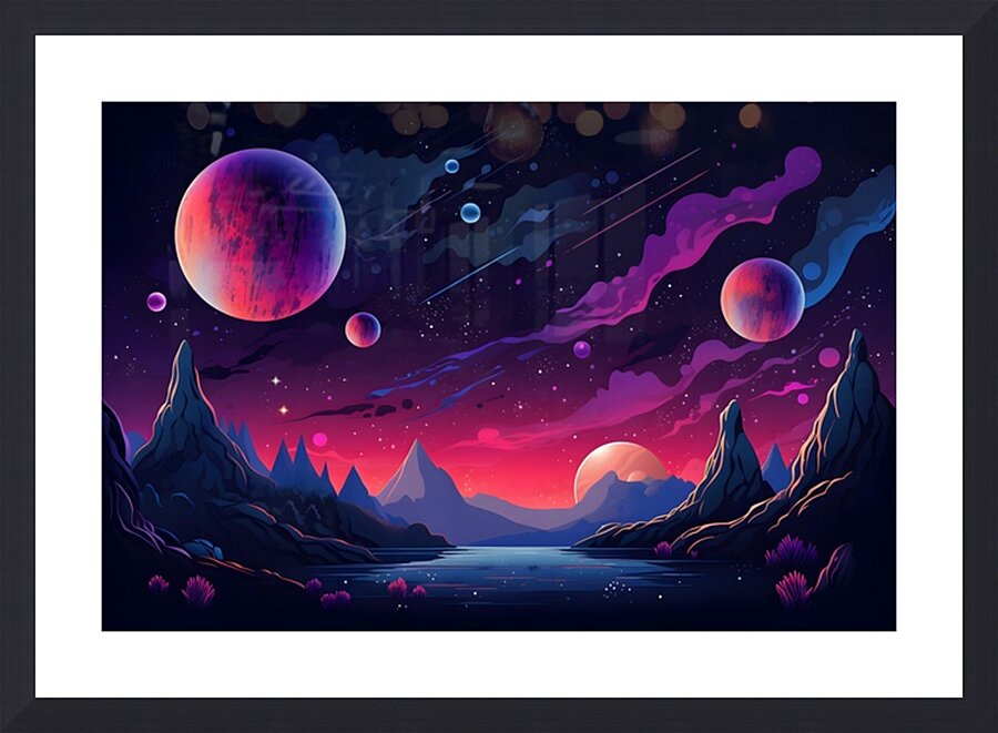 Planetscape 17 Picture Frame print