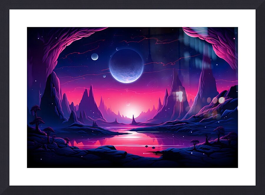 Planetscape 25 Picture Frame print