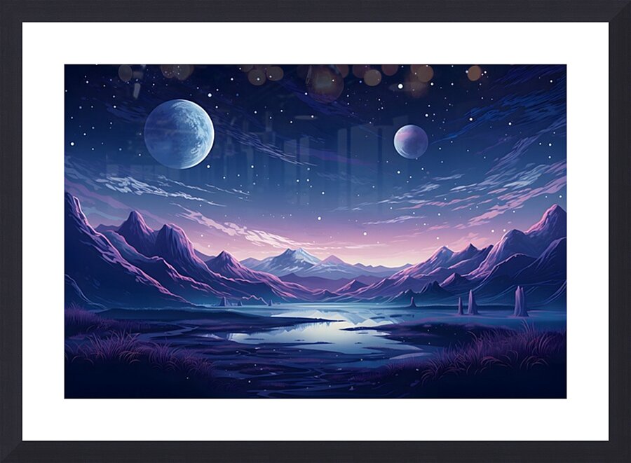 Planetscape 53 Picture Frame print