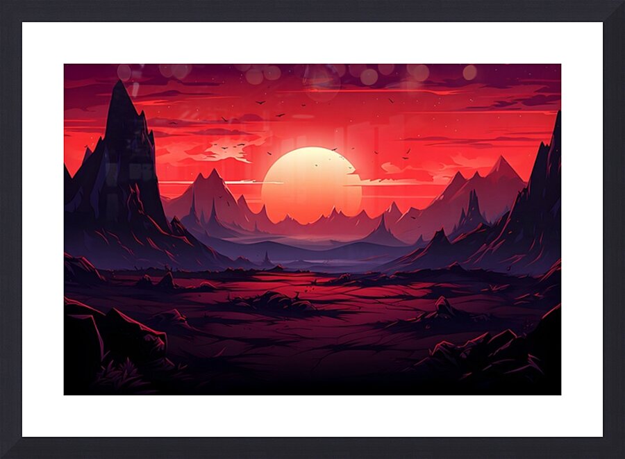 Planetscape 8 Picture Frame print