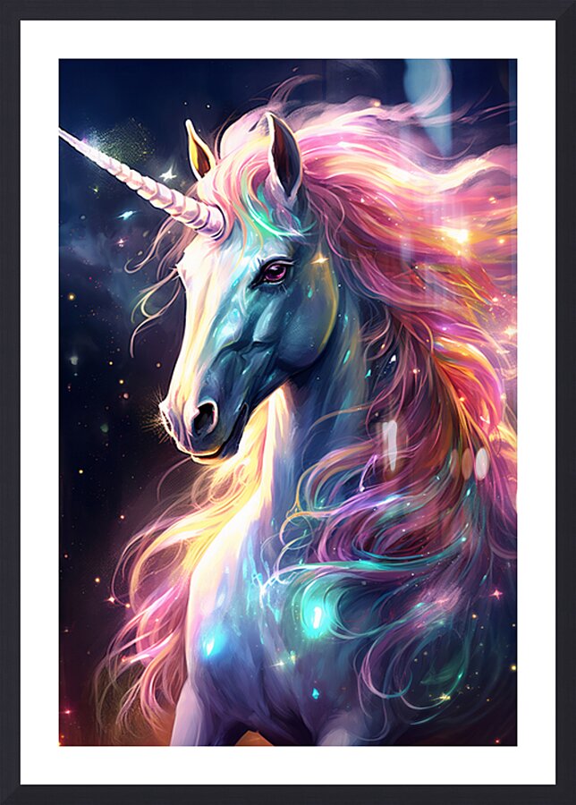 Fantasy Unicorns 9 Picture Frame print
