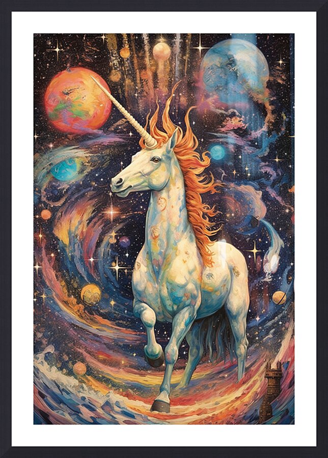 Fantasy Unicorns 4 Picture Frame print