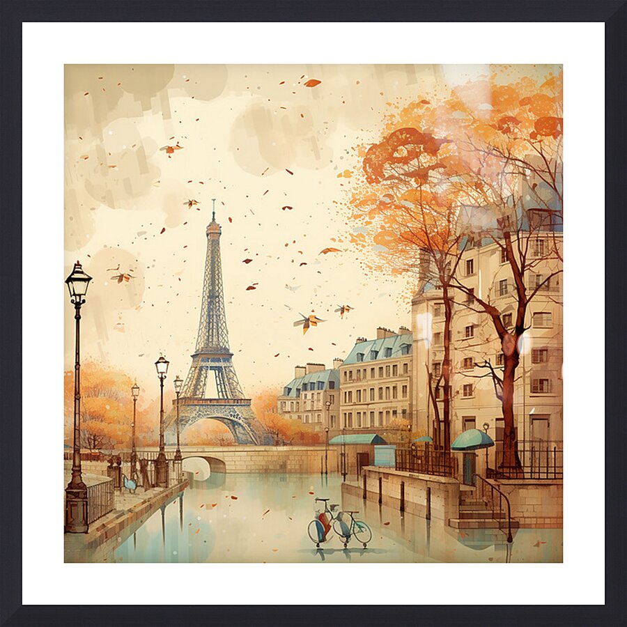 Happy Paris 2 Picture Frame print