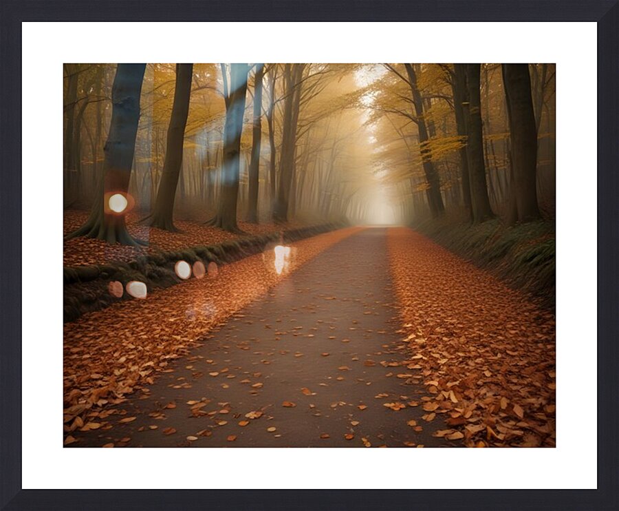  Tranquil Forest Path – Atmospheric Nature Wall Art 68 Picture Frame print