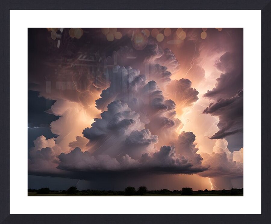 Atmospheric Weather Landscapes 21 Picture Frame print