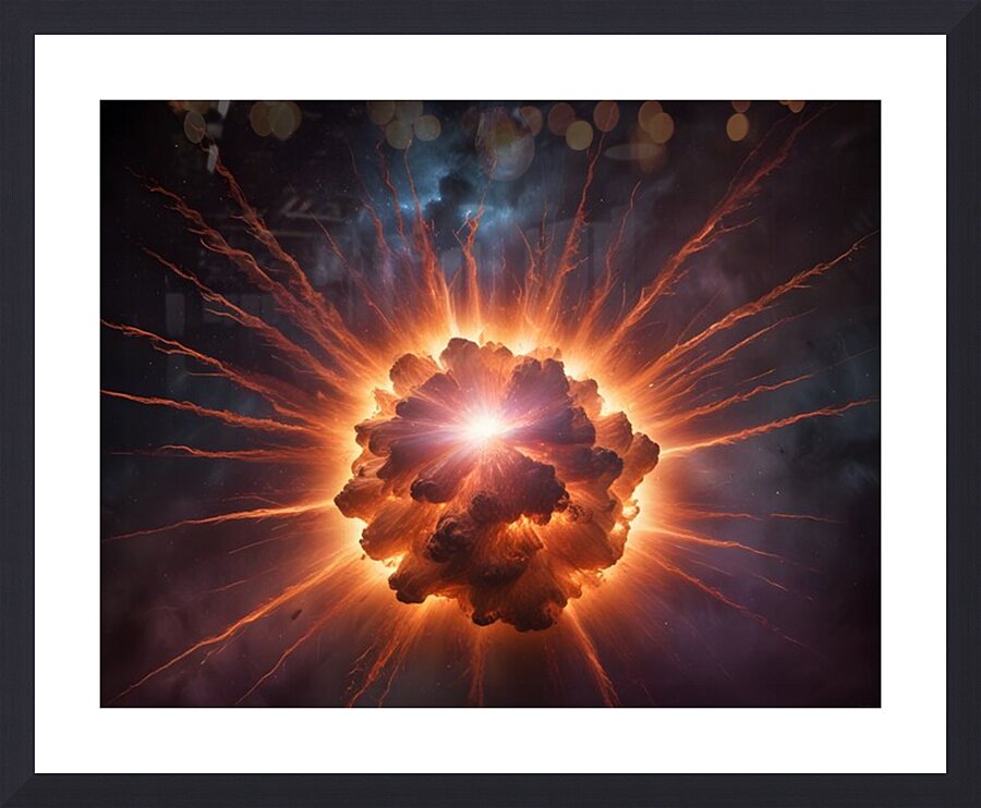 Cosmic Realms 9 Picture Frame print