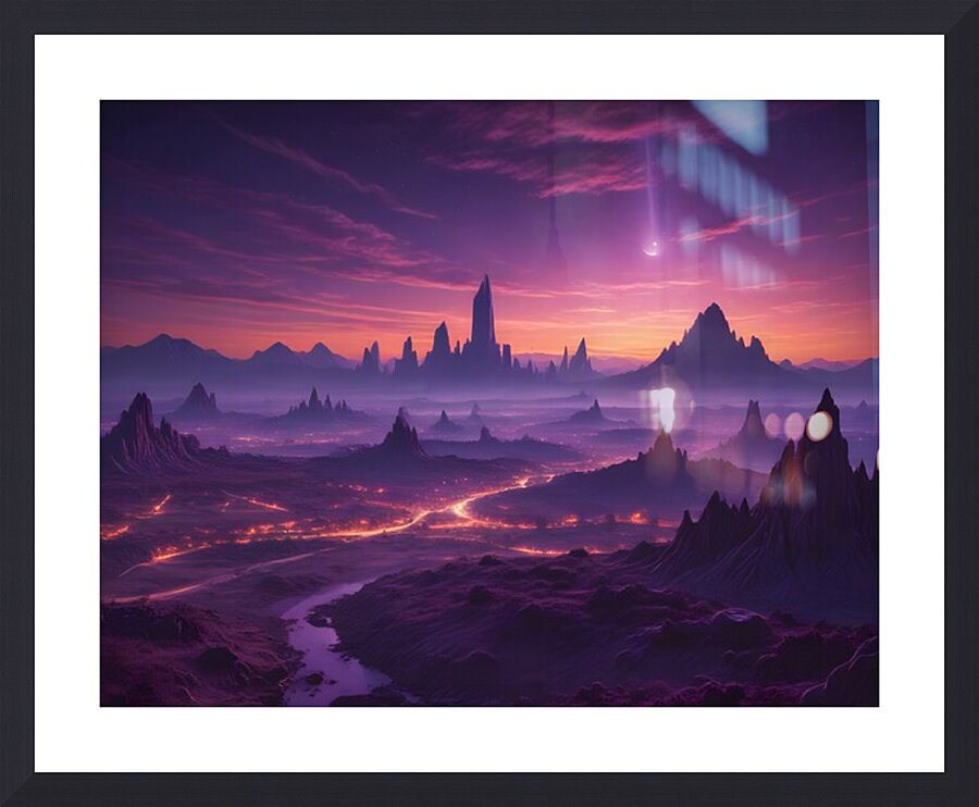 Cosmic Realms 12 Picture Frame print