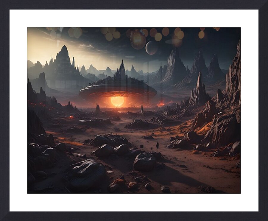 Cosmic Realms 14 Picture Frame print