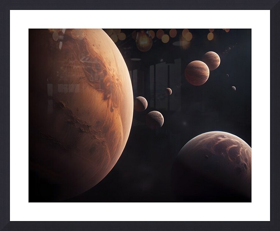 Cosmic Realms 40 Picture Frame print