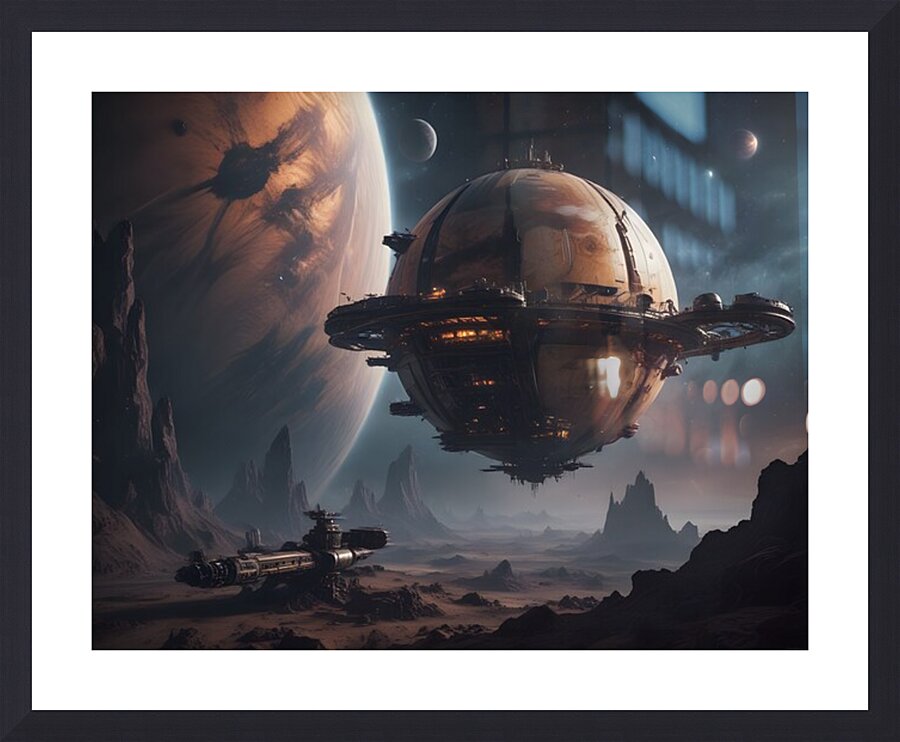 Cosmic Realms 75 Picture Frame print