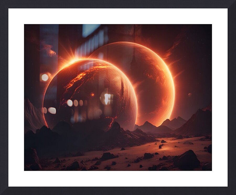 Cosmic Realms 7 Picture Frame print