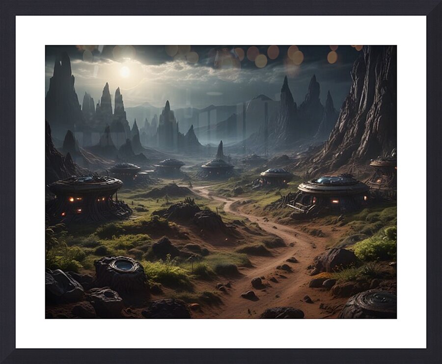 Cosmic Realms 40 Picture Frame print
