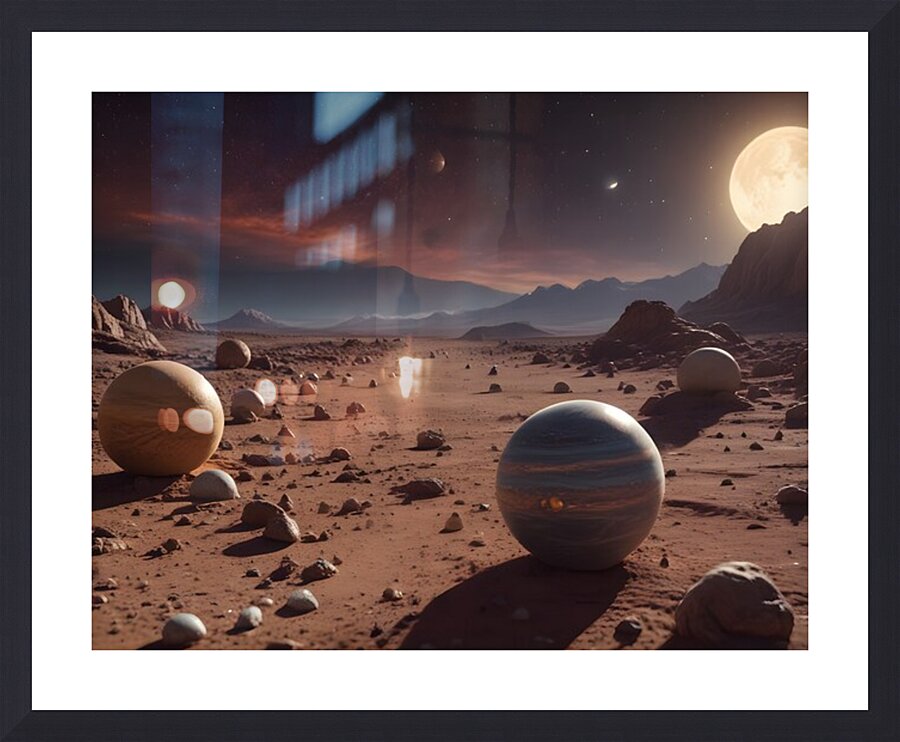 Cosmic Realms 11 Picture Frame print