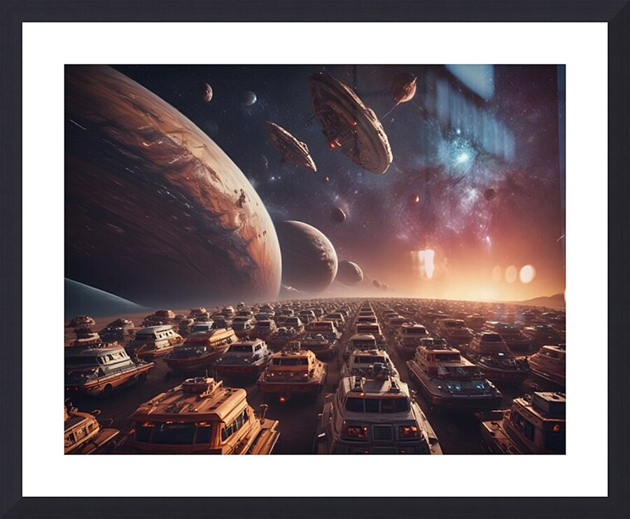 Cosmic Realms 52 Picture Frame print