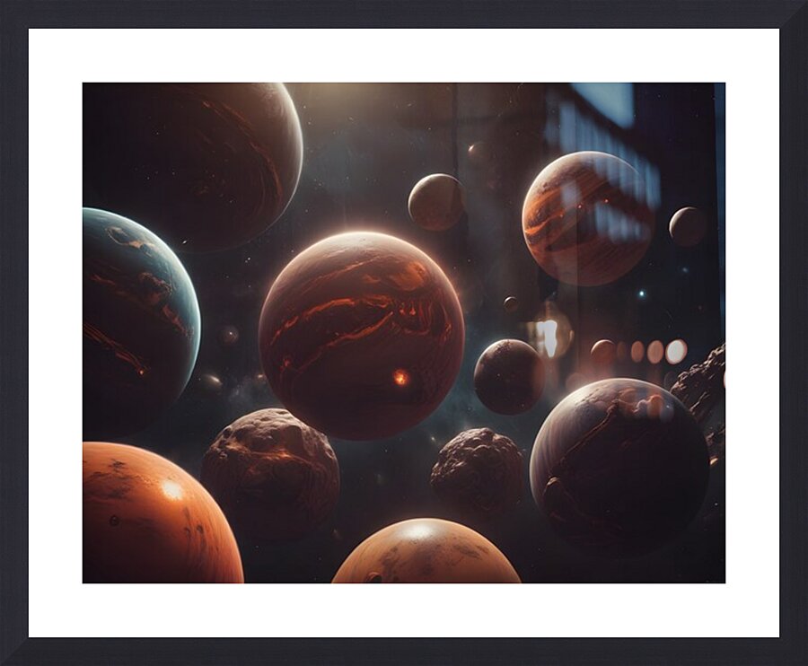 Cosmic Realms 75 Picture Frame print