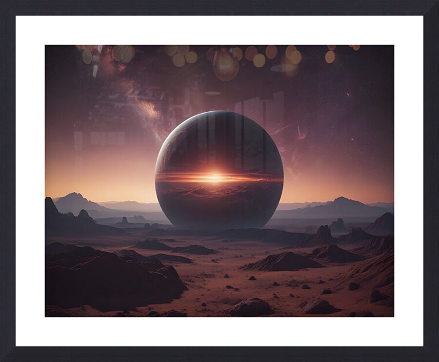 Cosmic Realms 28 Picture Frame print