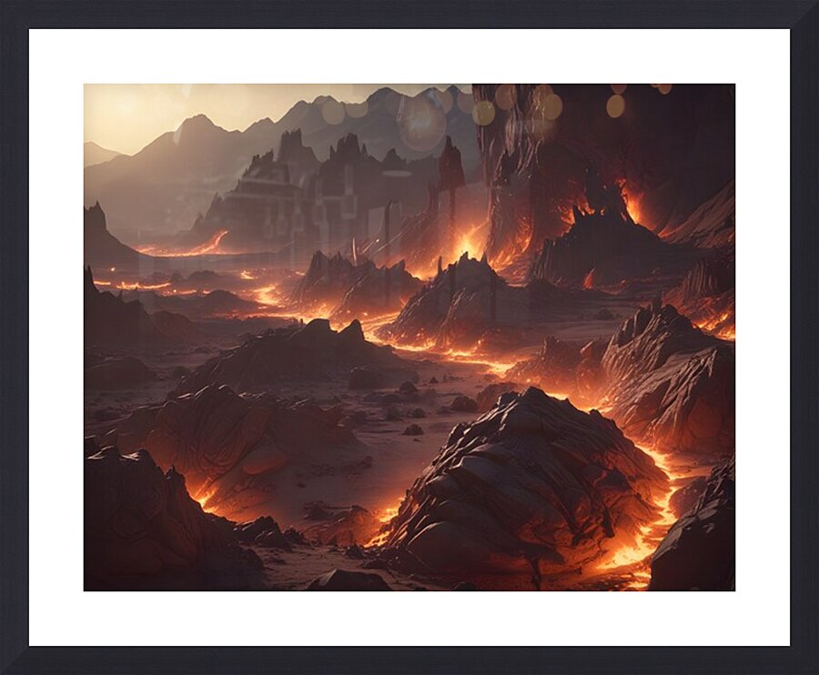 Cosmic Realms 8 Picture Frame print