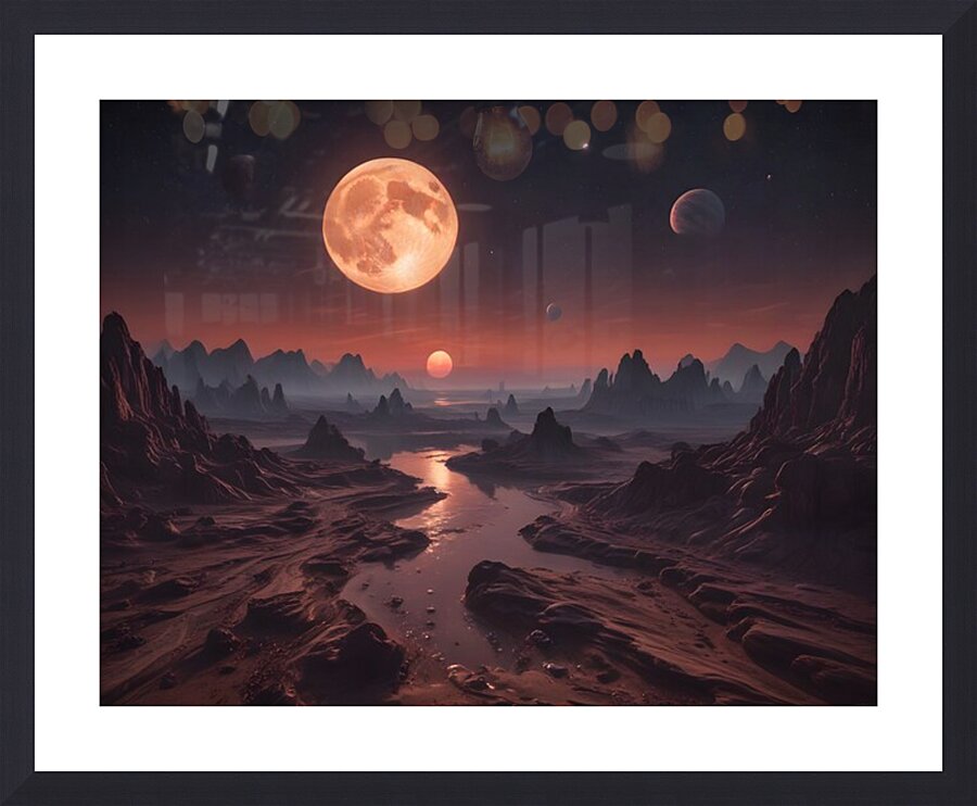 Cosmic Realms 13 Picture Frame print