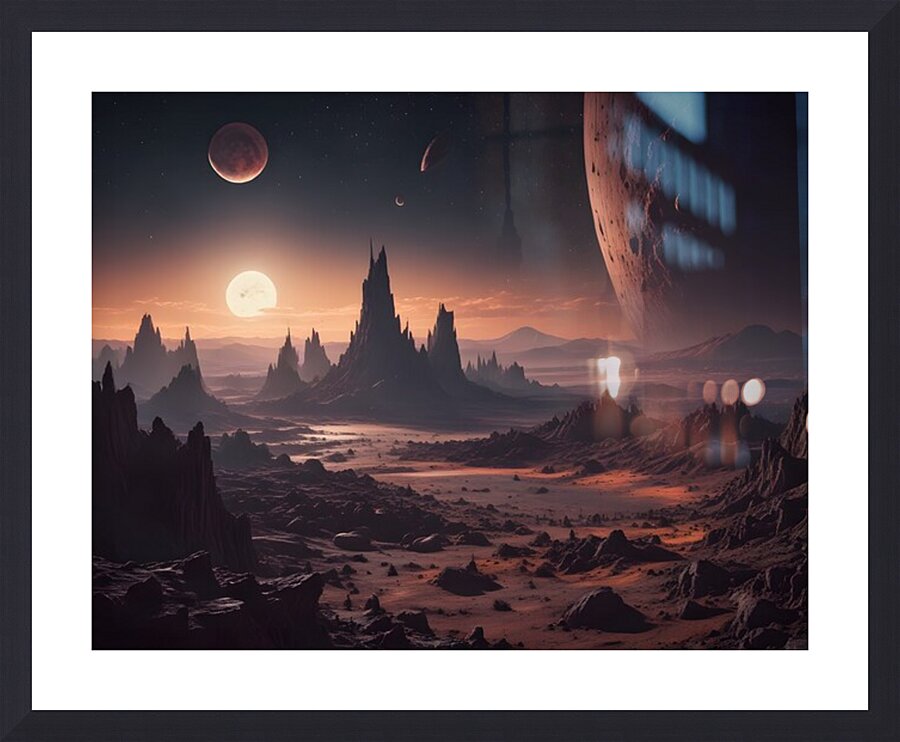 Cosmic Realms 15 Picture Frame print