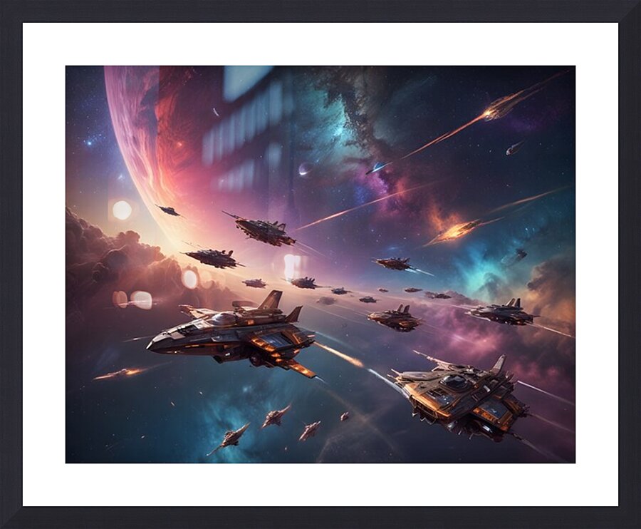Cosmic Realms 47 Picture Frame print
