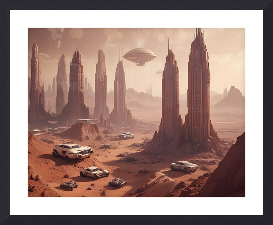 Cosmic Realms 9 Picture Frame print