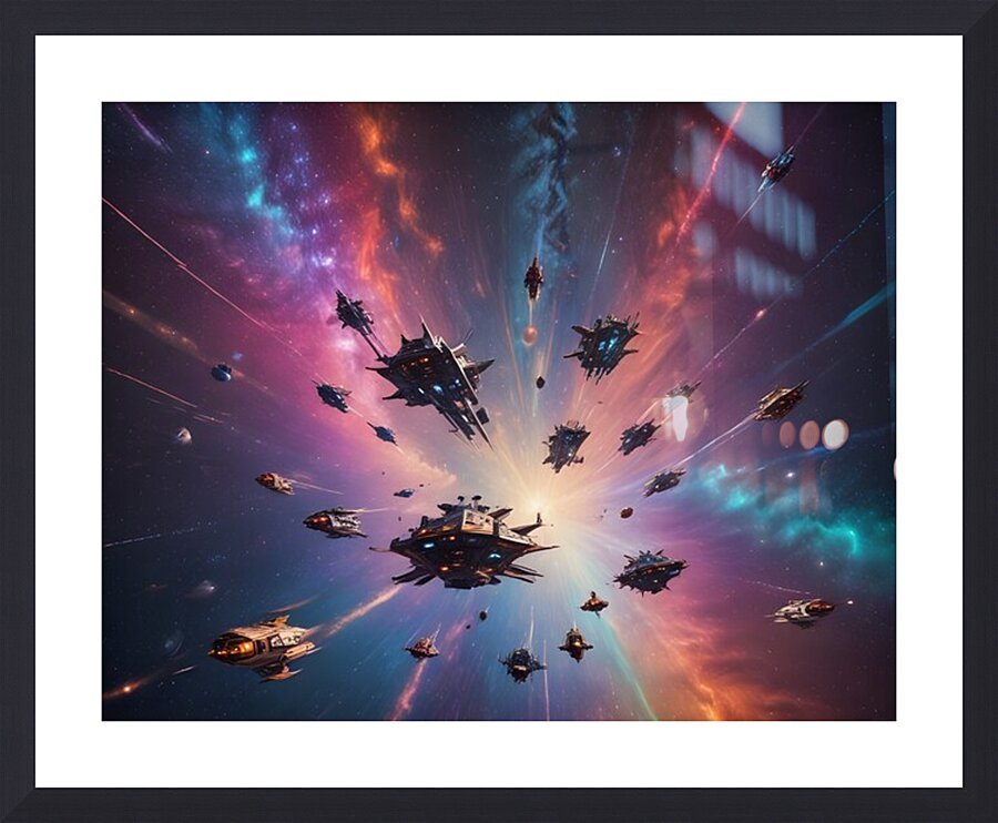 Cosmic Realms 13 Picture Frame print