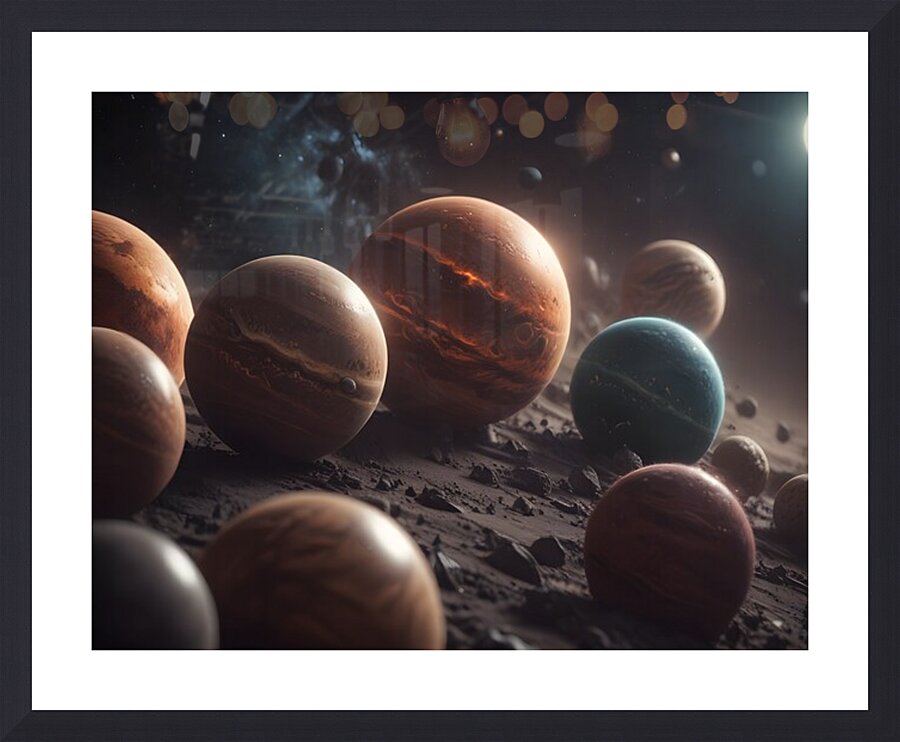 Cosmic Realms 15 Picture Frame print