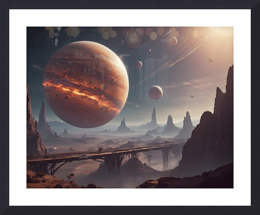 Cosmic Realms 8 Picture Frame print
