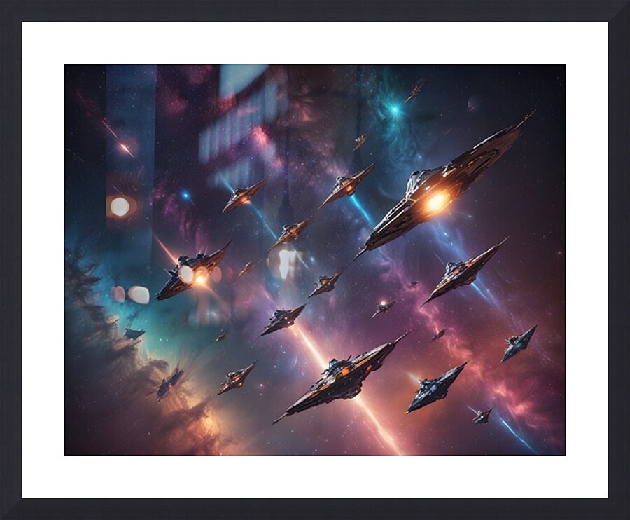 Cosmic Realms 3 Picture Frame print