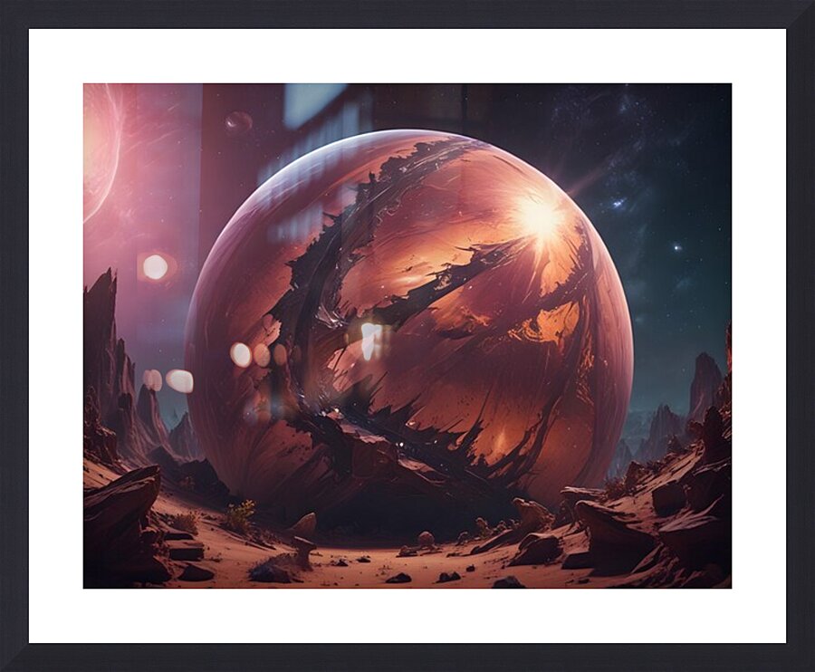 Cosmic Realms 8 Picture Frame print