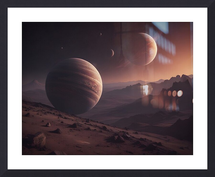 Cosmic Realms 9 Picture Frame print