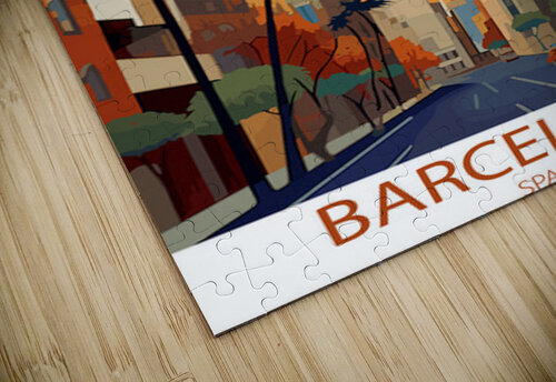 Barcelona Spain Aura Gallery puzzle