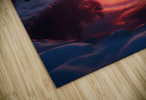 Winter Tree at Sunset – Nature Wall Art Poster 39 Aura Gallery puzzle