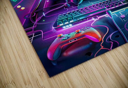 Neon gaming 7 Aura Gallery puzzle