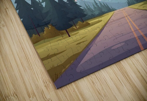 Road Landscape Illustration 31 Nora studio puzzle