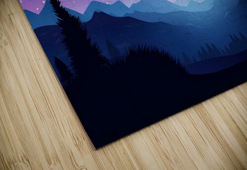 Beautiful Night Landscape Illustration 72 Nora studio puzzle