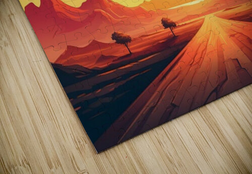 Sunset Landscape 46 Nora studio puzzle