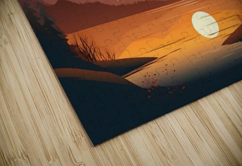 Sunset Landscape 4 Nora studio puzzle