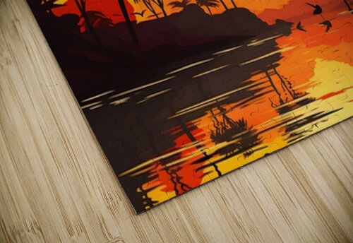 Sunset Landscape 3 Nora studio puzzle