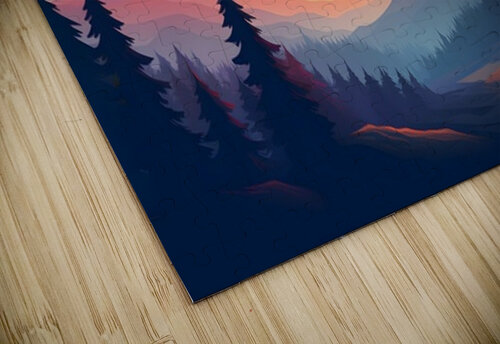 Sunset Landscape 18 Nora studio puzzle