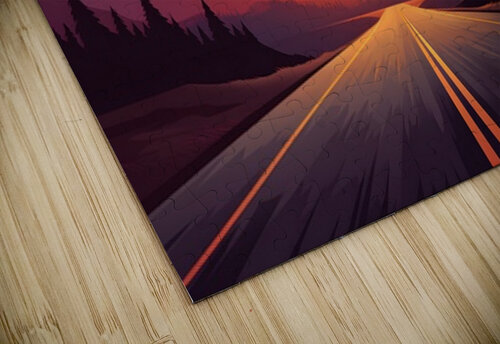 Sunset Landscape 76 Nora studio puzzle
