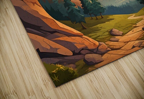Mountain Landscape 10 Nora studio puzzle