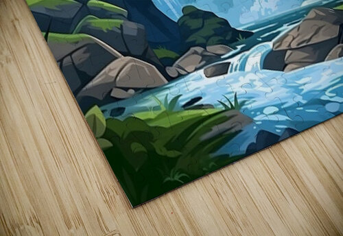 Waterfall Landscape 36 Nora studio puzzle