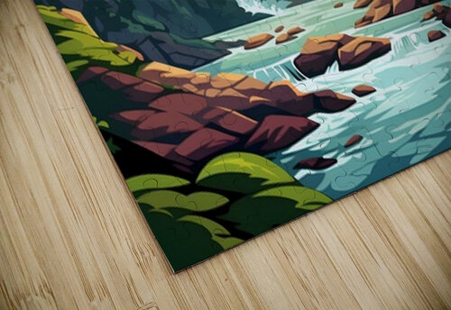 Waterfall Landscape 40 Nora studio puzzle