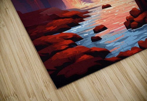Waterfall Landscape 53 Nora studio puzzle