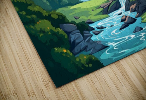 Waterfall Landscape 30 Nora studio puzzle