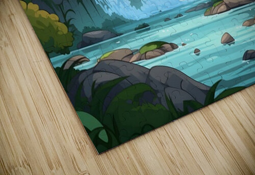 Waterfall Landscape 63 Nora studio puzzle
