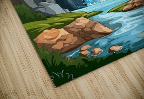 Waterfall Landscape 64 Nora studio puzzle